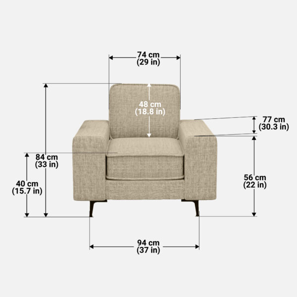 torro one seater sofa
